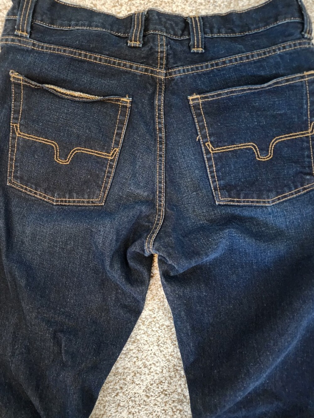 Kimes Ranch, Watson Men's Jeans Dark Relaxed Bootcut Denim. Y2K RODEO🐎 Western